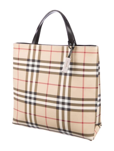 burberry check tote